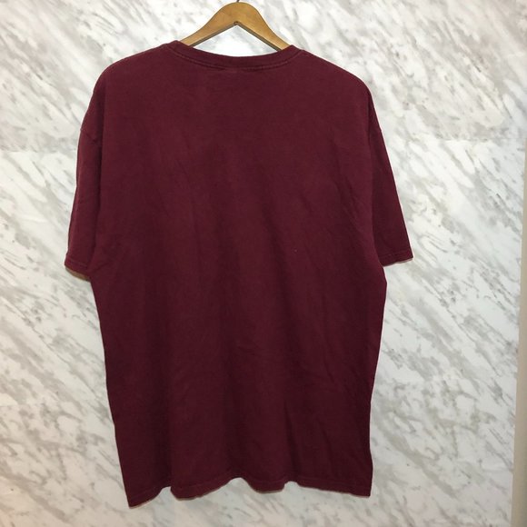 Obey Graphic T-Shirt Maroon Red Size XL - Picture 2 of 7